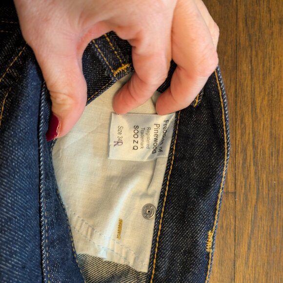 Freddie's of Pinewood Soo Z Q Jeans Size 34 Selvedge 1950s Style Vintage - Picture 5 of 7
